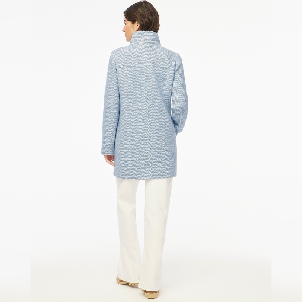 J.Crew Factory Herringbone City Coat - Picture 4 of 8